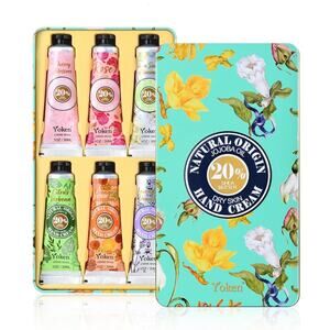 Yoken 20% Shea Butter Hand Cream Gift Set, Instant Soothing Moisturizing 6-Pack